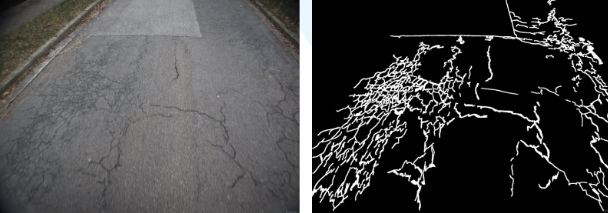 crack detection of the road