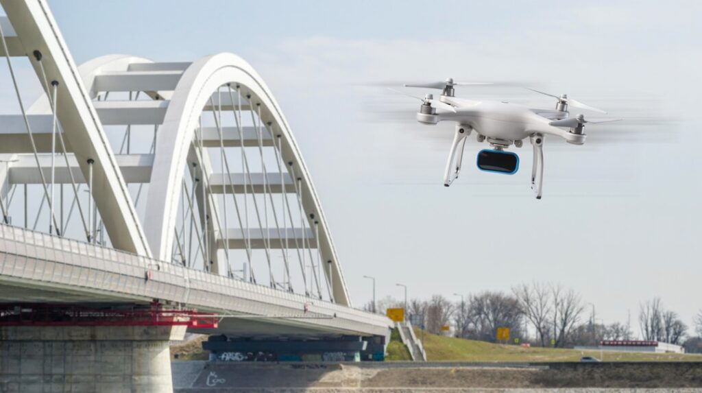 Xavia on a drone_bridge